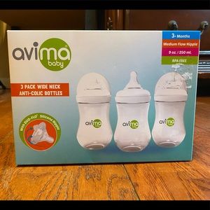 Avima Baby Bottles Anti colic 9oz. Never opened.